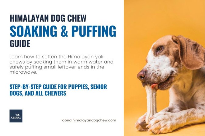 Himalayan Dog Chew Soak in Water Instructions & Puffing Guide